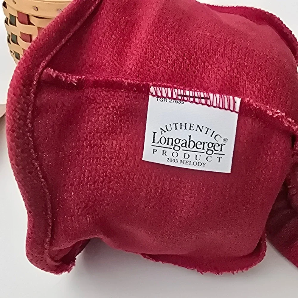 Longaberger Tree Trimmings Melody Basket Full Set Protector Liner Lid 2003